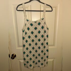 Sincerely Jules Crochet Dress with Teal and Pink Accents